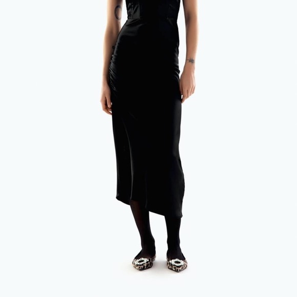 Zara Leopard Print Flats with Embellished Buckle - Picture 5 of 9